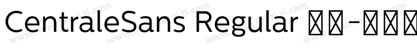 CentraleSans Regular 普通字体转换